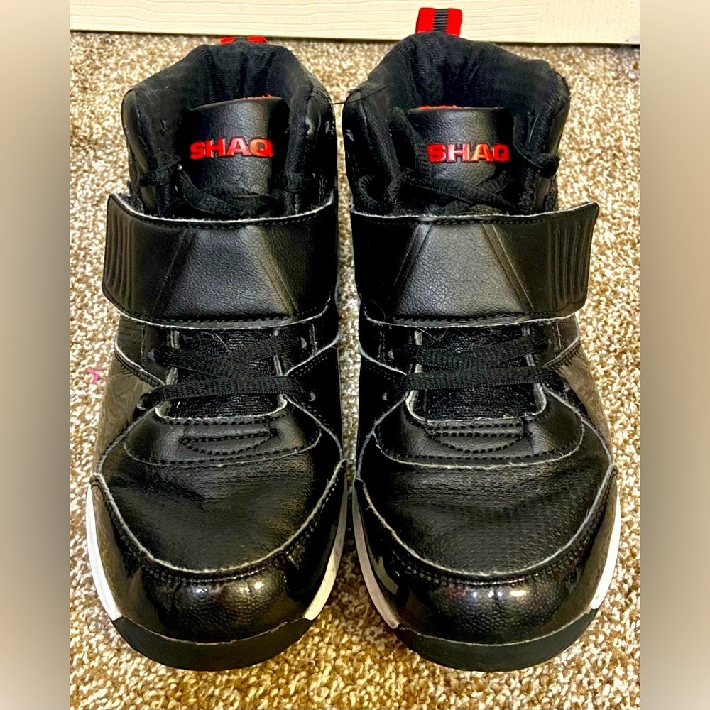 SHAQ FULL PRESS DUNKMAN BASKETBALL SHOES BLACK SZ YOUTH SZ 5 EXCELLENT!!